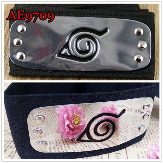 E-AE9709 BLACK BELT NINJA NARUTO COSPLAY HEADBAND E-AE9709 BLACK BELT NINJA NARUTO COSPLAY HEADBAND