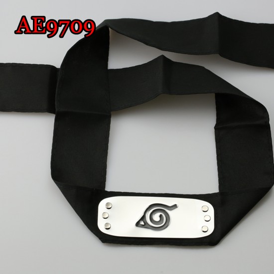E-AE9709 BLACK BELT NINJA NARUTO COSPLAY HEADBAND E-AE9709 BLACK BELT NINJA NARUTO COSPLAY HEADBAND
