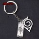 E-AE9771 NARUTO TWO LOGO SILVER LEAF COSPLAY ANIME ACCESSORIES KEYCHAIN E-AE9771 NARUTO TWO LOGO SILVER LEAF COSPLAY ANIME ACCESSORIES KEYCHAIN