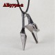 E-AE9792-2 NARUTO NINJA WEAPON SILVER LEAF COSPLAY ANIME ACCESSORIES NECKLACE