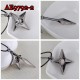 E-AE9792-2 NARUTO NINJA WEAPON SILVER LEAF COSPLAY ANIME ACCESSORIES NECKLACE