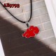 E-AE9793 NARUTO RED CLOUD COSPLAY ANIME ACCESSORIES NECKLACE