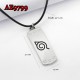 E-AE9799 NARUTO SILVER LEAF COSPLAY ANIME ACCESSORIES NECKLACE
