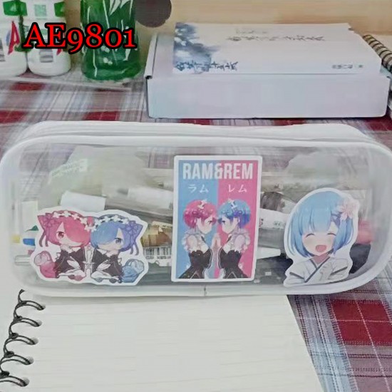 E-AE9801 50PCS/PACK LIFE IN A DIFFERENT WORLD FROM ZERO ANIME PVC MIX STICKERS E-AE9801 50PCS/PACK LIFE IN A DIFFERENT WORLD FROM ZERO ANIME PVC MIX STICKERS