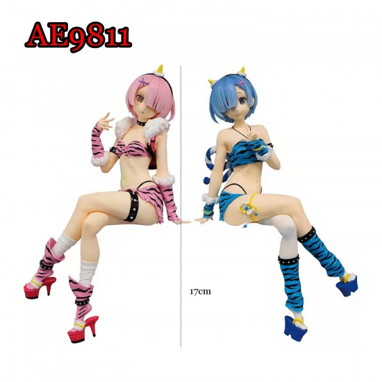 E-AE9811 17CM LIFE IN A DIFFERENT WORLD FROM ZERO ANIME ACTION FIGURE CAKE TOPPERS