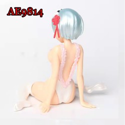 E-AE9814 12CM LIFE IN A DIFFERENT WORLD FROM ZERO REM IN SWIMSUIT ANIME ACTION FIGURE CAKE TOPPERS