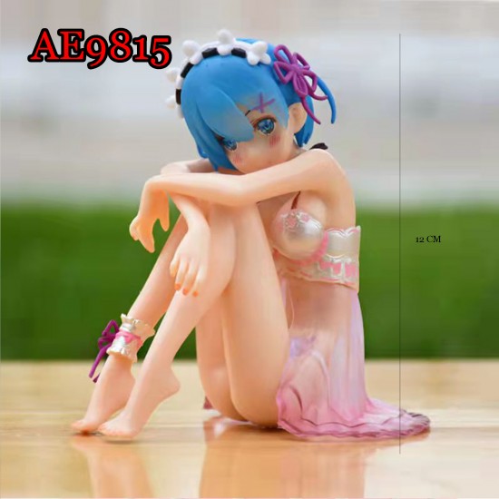 E-AE9815 12CM LIFE IN A DIFFERENT WORLD FROM ZERO REM IN SLEEPDRESS ANIME ACTION FIGURE CAKE TOPPERS E-AE9815 12CM LIFE IN A DIFFERENT WORLD FROM ZERO REM IN SLEEPDRESS ANIME ACTION FIGURE CAKE TOPPERS