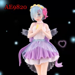 E-AE9820 18CM LIFE IN A DIFFERENT WORLD FROM ZERO ANGEL REM ANIME ACTION FIGURE CAKE TOPPERS