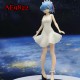 E-AE9822 23CM LIFE IN A DIFFERENT WORLD FROM ZERO REM IN WHITE DRESS ANIME ACTION FIGURE CAKE TOPPERS