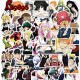 E-AE9896 100PCS/PACK JAPANESE ANIME MIX CHARACTERS PVC MIX STICKERS E-AE9896 100PCS/PACK JAPANESE ANIME MIX CHARACTERS PVC MIX STICKERS
