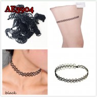 E-AE3904 12PIECES/PACK TATTOO FISHLINE CHOCKER /SHORT NECKLACE