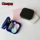 D-CA2319 SIMPLE SQUARE CONTACT LENS CASE WITH MIRROR