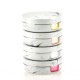 D-CA2349 MARBLE ROUND CONTACT LENS CASE WITH MIRROR