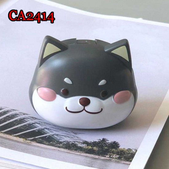 D-CA2414 CHIA INU CONTACT LENS CASE WITH MIRROR