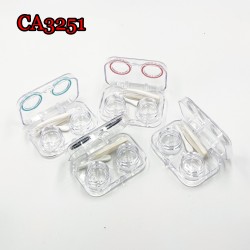 D-CA3251 ONE-BODY CLEAR CONTACT LENS CASE