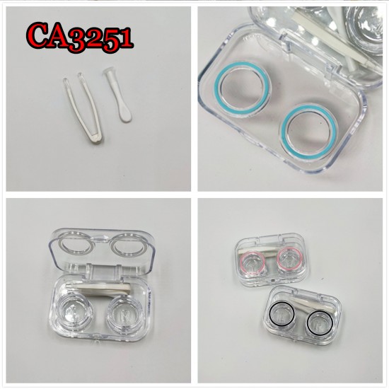 D-CA3251 ONE-BODY CLEAR CONTACT LENS CASE