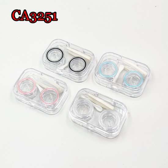 D-CA3251 ONE-BODY CLEAR CONTACT LENS CASE