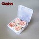 D-CA5699 2PCS SET METAL FLOWER CONTACT LENS CASE