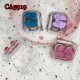 D-CA5919 BOW CLEAR CONTACT LENS CASE D-CA5919 BOW CLEAR CONTACT LENS CASE