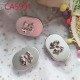 D-CA5991 SILVER BOX COLOR CONTACT LENS CASE WITH MIRROR