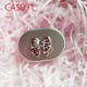 D-CA5991 SILVER BOX COLOR CONTACT LENS CASE WITH MIRROR