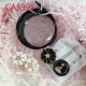 D-CA5995 2PCS BEAUTY WITH FLOWER CONTACT LENS CASE WITH MIRROR