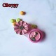 D-CB0737 METAL FLOWER AND GIRL DECO CONTACT LENS CASE