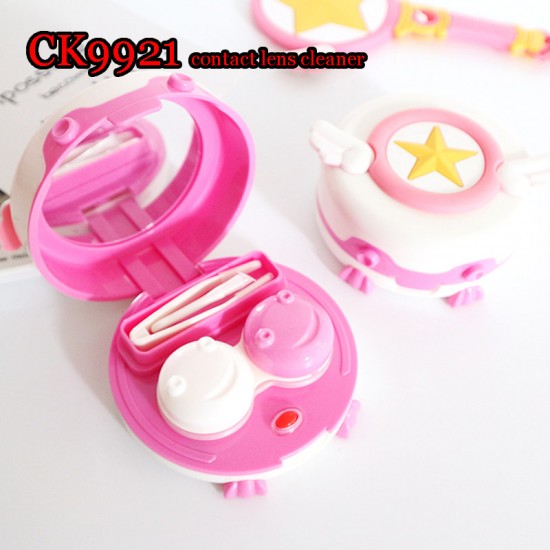 D-CK9921 CARD CAPTOR SAKURA DECO ROUND CONTACT LENS CLEANER D-CK9921 CARD CAPTOR SAKURA DECO ROUND CONTACT LENS CLEANER
