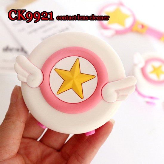 D-CK9921 CARD CAPTOR SAKURA DECO ROUND CONTACT LENS CLEANER D-CK9921 CARD CAPTOR SAKURA DECO ROUND CONTACT LENS CLEANER
