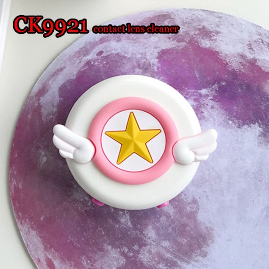 D-CK9921 CARD CAPTOR SAKURA DECO ROUND CONTACT LENS CLEANER D-CK9921 CARD CAPTOR SAKURA DECO ROUND CONTACT LENS CLEANER