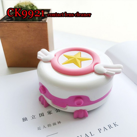 D-CK9921 CARD CAPTOR SAKURA DECO ROUND CONTACT LENS CLEANER D-CK9921 CARD CAPTOR SAKURA DECO ROUND CONTACT LENS CLEANER