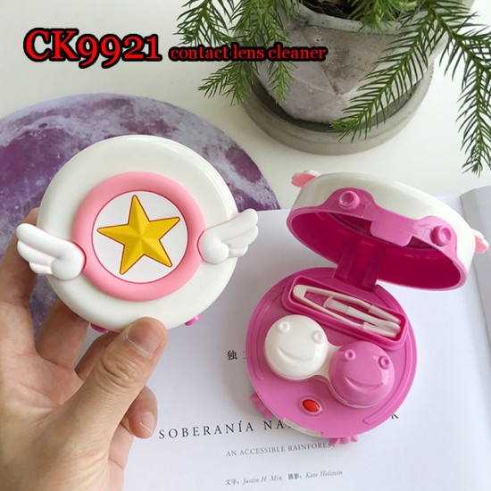 D-CK9921 CARD CAPTOR SAKURA DECO ROUND CONTACT LENS CLEANER D-CK9921 CARD CAPTOR SAKURA DECO ROUND CONTACT LENS CLEANER