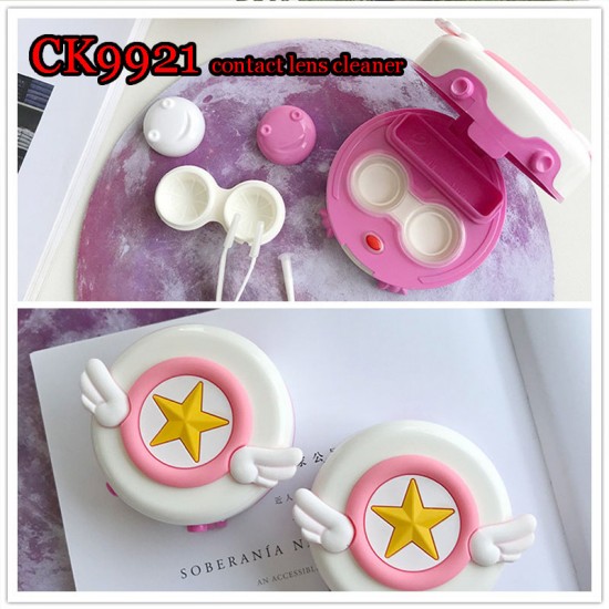 D-CK9921 CARD CAPTOR SAKURA DECO ROUND CONTACT LENS CLEANER D-CK9921 CARD CAPTOR SAKURA DECO ROUND CONTACT LENS CLEANER