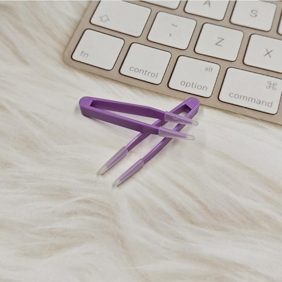 D-CW0711 (5PCS) SMALL COLORFUL SOFT CONTACT LENS TWEEZERS