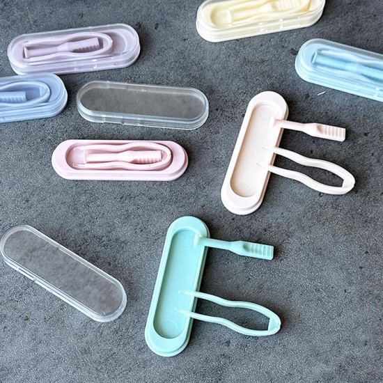 D-CW0745 MACAROON CONTACT LENS TWEEZERS AND LENS INSERTER SET（6PCS MIX)