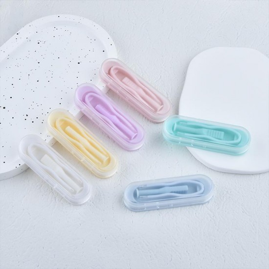 D-CW0745 MACAROON CONTACT LENS TWEEZERS AND LENS INSERTER SET（6PCS MIX)