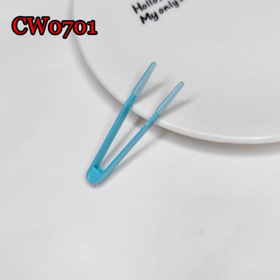 D-CW0701 (5pcs) PLASTIC SOFT CONTACT LENS TWEEZERS 