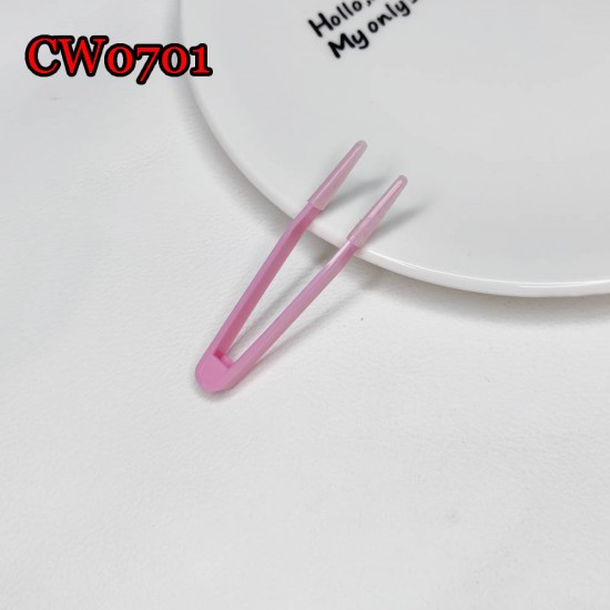 D-CW0701 (5pcs) PLASTIC SOFT CONTACT LENS TWEEZERS 