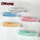 D-CW0729 SILICONE SISSORS STYLE SOFT CONTACT LENS TWEEZERS WITH SMALL CASE