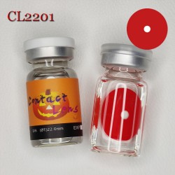 C-CL2201 22MM FULL EYE RED SCLERA COLOR CONTACT LENS  (2PCS/PAIR)