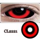 C-CL2221 RED BLACK DEVIL SCLERA 22MM COLOR CONTACT LENS (2PCS/PAIR)