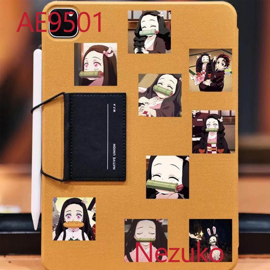 E-AE9501 48PCS/PACK DIFFERENT DEMON SLAYER NEZUKO SQUARE ANIME PVC MIX STICKERS E-AE9501 48PCS/PACK DIFFERENT DEMON SLAYER NEZUKO SQUARE ANIME PVC MIX STICKERS
