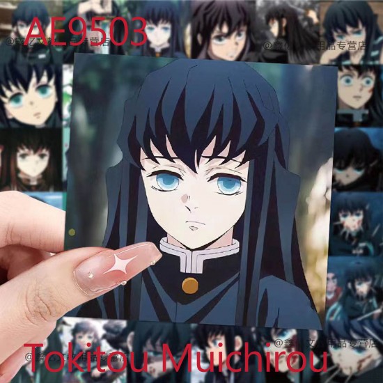 E-AE9503 99PCS/PACK DIFFERENT DEMON SLAYER TOKITOU MUICHIROU SQUARE ANIME PVC MIX STICKERS E-AE9503 99PCS/PACK DIFFERENT DEMON SLAYER TOKITOU MUICHIROU SQUARE ANIME PVC MIX STICKERS