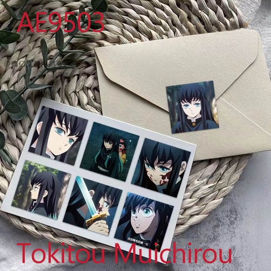 E-AE9503 99PCS/PACK DIFFERENT DEMON SLAYER TOKITOU MUICHIROU SQUARE ANIME PVC MIX STICKERS E-AE9503 99PCS/PACK DIFFERENT DEMON SLAYER TOKITOU MUICHIROU SQUARE ANIME PVC MIX STICKERS