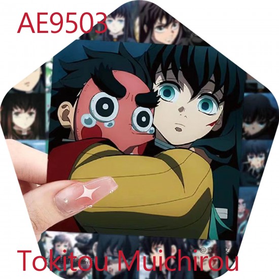 E-AE9503 99PCS/PACK DIFFERENT DEMON SLAYER TOKITOU MUICHIROU SQUARE ANIME PVC MIX STICKERS E-AE9503 99PCS/PACK DIFFERENT DEMON SLAYER TOKITOU MUICHIROU SQUARE ANIME PVC MIX STICKERS