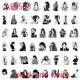E-AE9503B 100PCS/PACK DIFFERENT DEMON SLAYER BLACK AND WHITE COLOR ANIME PVC MIX STICKERS E-AE9503B 100PCS/PACK DIFFERENT DEMON SLAYER BLACK AND WHITE COLOR ANIME PVC MIX STICKERS