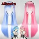 E-AE3596-3 80cm LONG WIGS LIFE IN A DIFFERENT WORLD FROM ZERO (with the flower hairpin accessory)