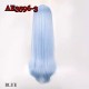 E-AE3596-3 80cm LONG WIGS LIFE IN A DIFFERENT WORLD FROM ZERO (with the flower hairpin accessory)