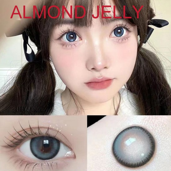 B-ALMOND JELLY BLUE COLOR SOFT CONTACT LENS (2PCS/PAIR) B-ALMOND JELLY BLUE COLOR SOFT CONTACT LENS (2PCS/PAIR)