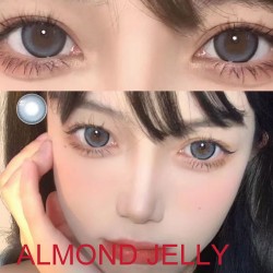 B-ALMOND JELLY BLUE COLOR SOFT CONTACT LENS (2PCS/PAIR)